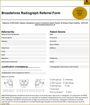 CBCT Referral Form